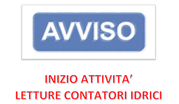 AVVISO LETTURA MISURATORI IDRICI